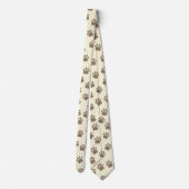 Stilvolle Paw Print Pattern Neck Tie - Pet Lovers Krawatte (Rückseite)