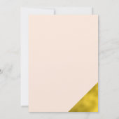 Stilvolle Peach Script Hochzeit Speichern Sie das  Save The Date (Rückseite)