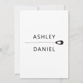 Stilvolle Peacock Feathers Moderne Paare Dusche Einladung (Rückseite)