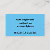 Stilvolle Personalberatungskarte Visitenkarte (Rückseite)