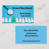 Stilvolle Personalberatungskarte Visitenkarte (Vorne/Hinten)