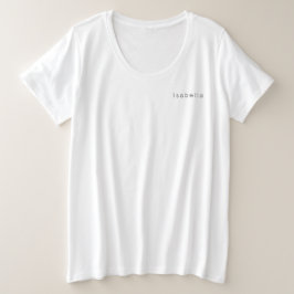 Stilvolle Personalisierte Bezeichnung Custom Women Große Größe T-Shirt