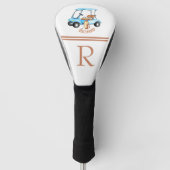 Stilvolle Personalisierte Bezeichnung für Golf Car Golf Headcover (Vorderseite)