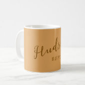 Stilvolle Personalisierte Bezeichnung Kaffeetasse (Vorderseite Links)