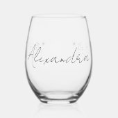 Stilvolle Personalisierte Blüte Edelgläser Weinglas Ohne Stiel (Links)