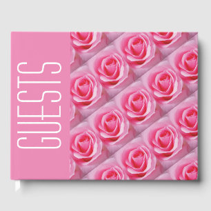 Stilvolle Personalisierte Christliche Schrift PINK Gästebuch
