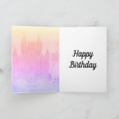 Stilvolle personalisierte Geburtstagskarte Feiertagskarte (Innenseite)