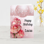 Stilvolle personalisierte Geburtstagskarte Karte (Gelbe Blume)