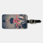 Stilvolle Personalisierte Gepäckmarke mit Foto Gepäckanhänger (Vorderseite horizontal)