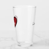 Stilvolle Personalisierte Geschenkidee Sweet Heart Glas (Links)