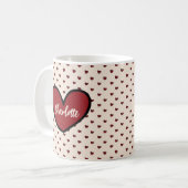 Stilvolle Personalisierte Geschenkidee Sweet Heart Kaffeetasse (Vorderseite Links)