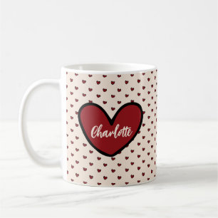 Stilvolle Personalisierte Geschenkidee Sweet Heart Kaffeetasse