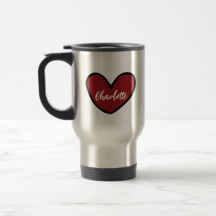 Stilvolle Personalisierte Geschenkidee Sweet Heart Reisebecher