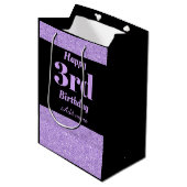 Stilvolle personalisierte Geschenktasche Mittlere Geschenktüte (Vorderseite Schrägansicht)