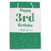 Stilvolle personalisierte Geschenktasche Mittlere Geschenktüte (Vorderseite)