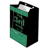 Stilvolle personalisierte Geschenktasche Mittlere Geschenktüte (Vorderseite Schrägansicht)