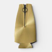 Stilvolle Personalisierte Gold Metallic Cooler Flaschenkühler (Rückseite)