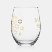 Stilvolle Personalisierte Pessach-Sterne von David Weinglas Ohne Stiel (Links)