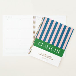 Stilvolle Personalisierte Streifenplaner Planer