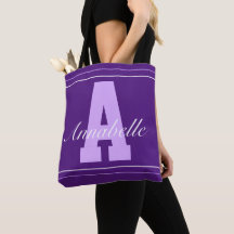 Stilvolle personalisierte Typografie-Tasche