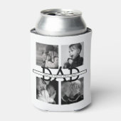 Stilvolle Personalisierte Vater FotoCollage Dosenkühler (Kanne Vorderseite)