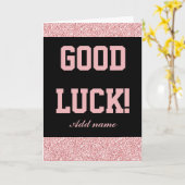 Stilvolle personalisierte viel Glück-Karte Karte (Gelbe Blume)