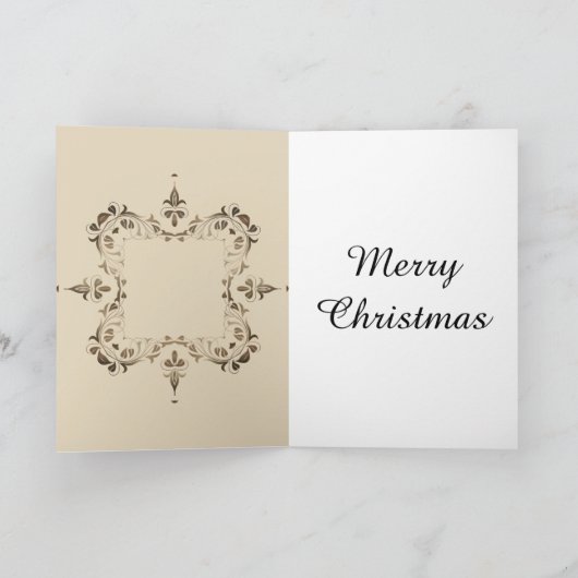 Stilvolle Personalisierte Weihnachtskarte Feiertagskarte (Innenseite)