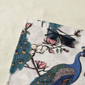 Stilvolle Pfau und Blume Bridesmaid Strandtuch (Beispiel)