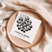 Stilvolle Pfauenfeather Moderne Hochzeit Serviette