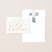 Stilvolle Pfauenfeder Moderne Hochzeit Vielen Dank Folienkarte (Anzeige)