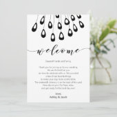 Stilvolle Pfauenhypock-Begrüßungsbriefe und Fahrka Programm (Stehend Vorderseite)