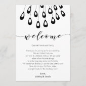 Stilvolle Pfauenhypock-Begrüßungsbriefe und Fahrka Programm (Vorderseite)