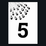 Stilvolle Pfauenpfaue Moderne Hochzeitskarten für  Tischnummer<br><div class="desc">Modern. Minimal. Diese Kollektion verwendet stilisierte Pfauenfedern,  um einen eleganten Look für Ihren besonderen Tag zu schaffen. Bitte passen Sie die Zahlen an,  die Sie benötigen,  und fügen Sie dem Warenkorb eine Karte nach der anderen hinzu.</div>