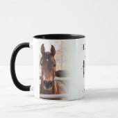 Stilvolle "Pferde sind die besten" Fotos Name Tasse (Links)