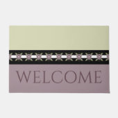 Stilvolle Pflaume Lila Fußmatte (Vorderseite)