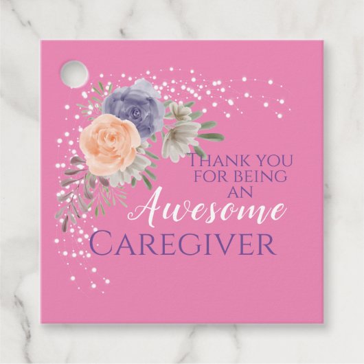 Stilvolle Phantastische Caregiver-Wertschätzung Fl Geschenkanhänger (Vorderseite)