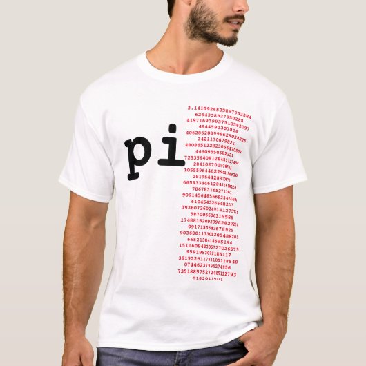 Stilvolle Pi Day Spaß Pi Value, lustiges Pi Zitat T-Shirt (Vorderseite)