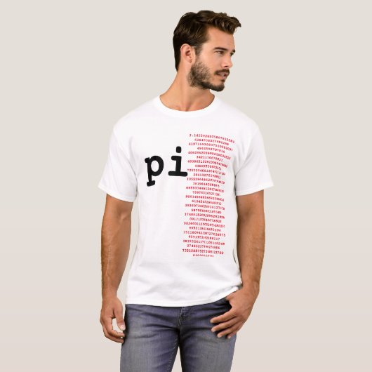 Stilvolle Pi Day Spaß Pi Value, lustiges Pi Zitat T-Shirt (Vorne ganz)