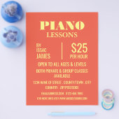 Stilvolle Piano Lessons Werbung Flyer (Einzeln)