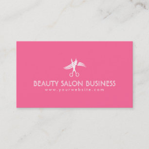 Stilvolle Pink Beauty Salon Business Card Visitenkarte