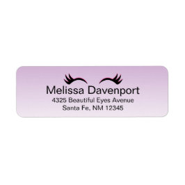 Stilvolle Pink & Black Eyelashes auf Lila Glanz