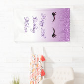 Stilvolle Pink & Black Eyelashes beim Drippen von  Banner (Insitu)