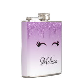 Stilvolle Pink & Black Eyelashes beim Drippen von  Flachmann (Rechts)