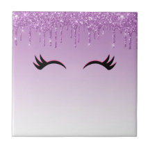 Stilvolle Pink & Black Eyelashes beim Drippen von 