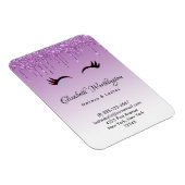 Stilvolle Pink & Black Eyelashes beim Drippen von  Magnet (Rechte Seite)