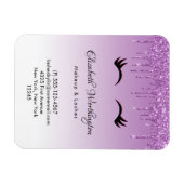 Stilvolle Pink & Black Eyelashes beim Drippen von  Magnet (Horizontal)