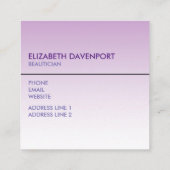 Stilvolle Pink & Black Eyelashes beim Drippen von  Quadratische Visitenkarte (Rückseite)