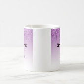 Stilvolle Pink & Black Eyelashes Kaffeetasse (Mittel)