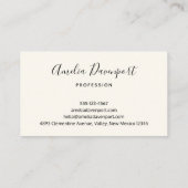 Stilvolle Pink & Blue Blume Bouquet Visitenkarte (Rückseite)