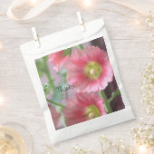 Stilvolle Pink Coral Favor Sleeve Geschenktütchen (Ausgeschnitten)